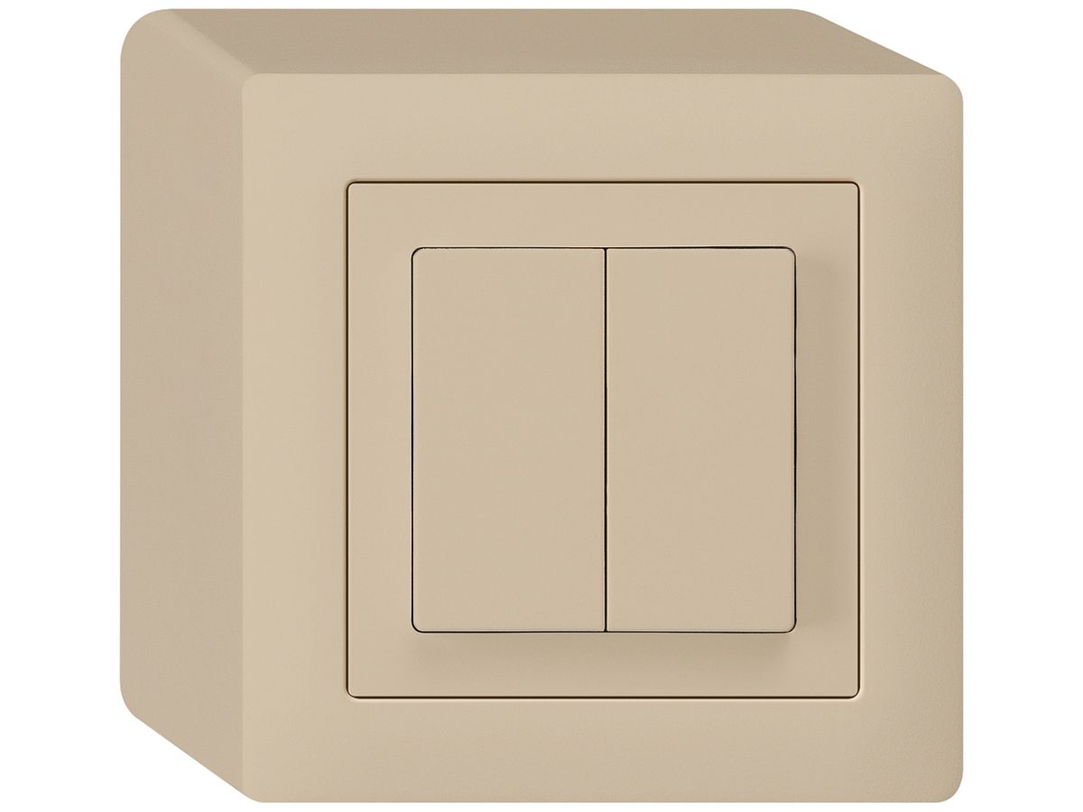 AP-Druckschalter kallysto 1/3+3/1L beige