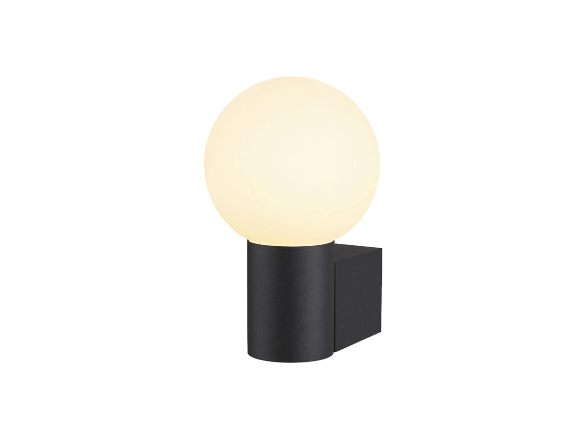 Wandleuchte SLV VARYT E14 1×0…6W IP44 Ø120×150×60mm schwarz