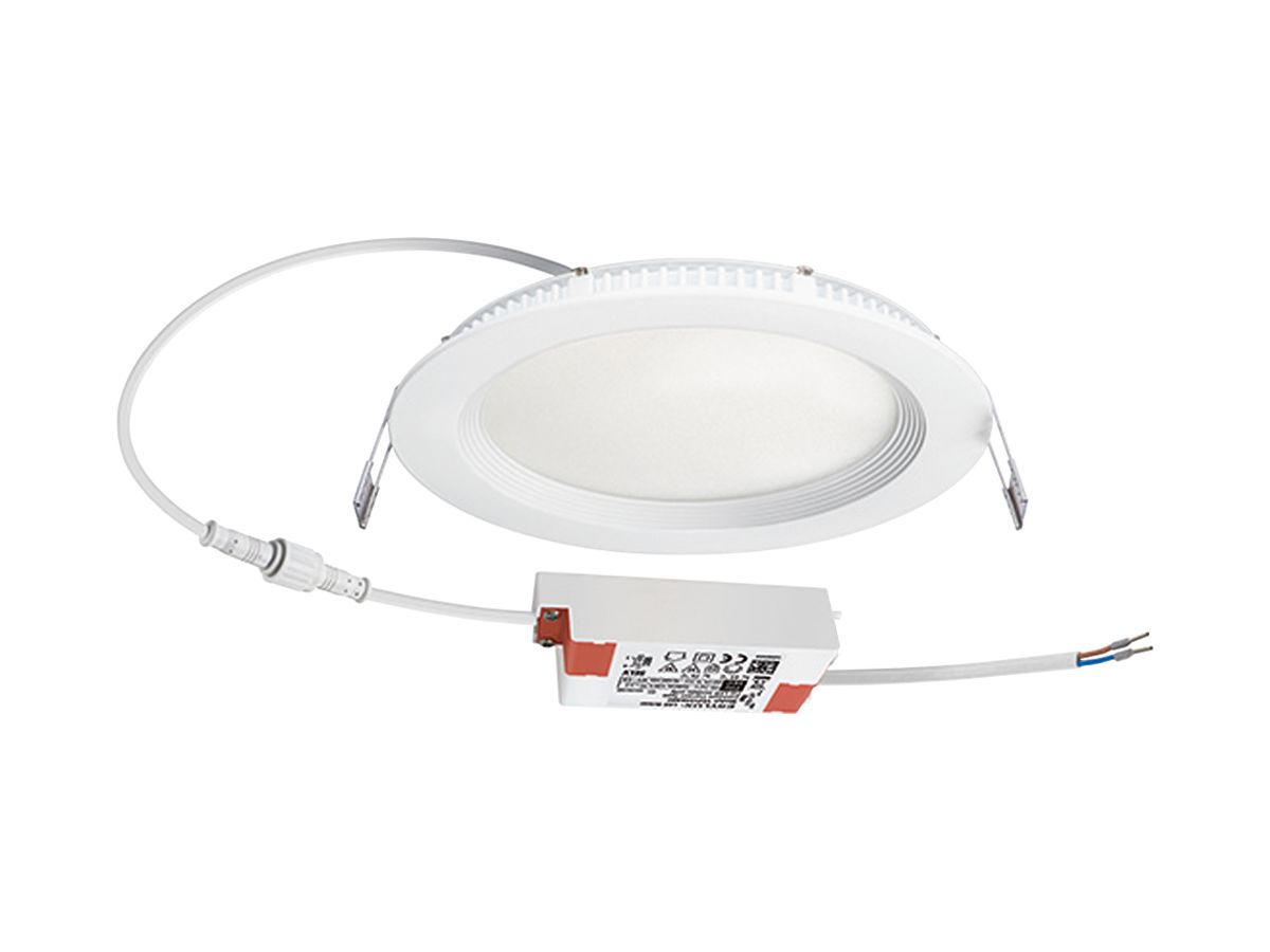 LED-Downlight ESYLUX ELSA-2 Ø180 ON/OFF 9W 3000K, 850lm, weiss