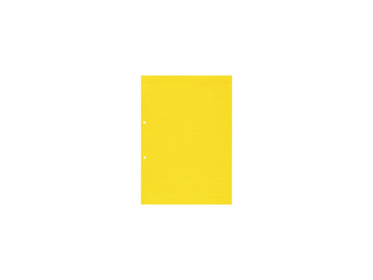 Einsteckschild Weidmüller ESO 7 DIN A4 27×6.3mm Papier gelb