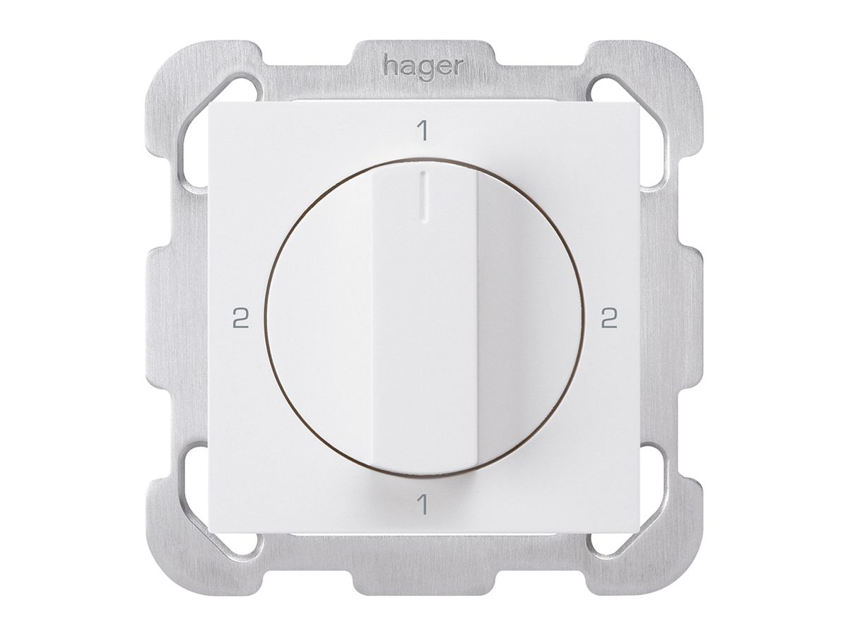 UP-Drehschalter kallysto 3/1L weiss mit Drehgriff