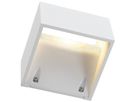 LED-Wandleuchte SLV LOGS WALL, 6W 650lm 3000K IP44 weiss