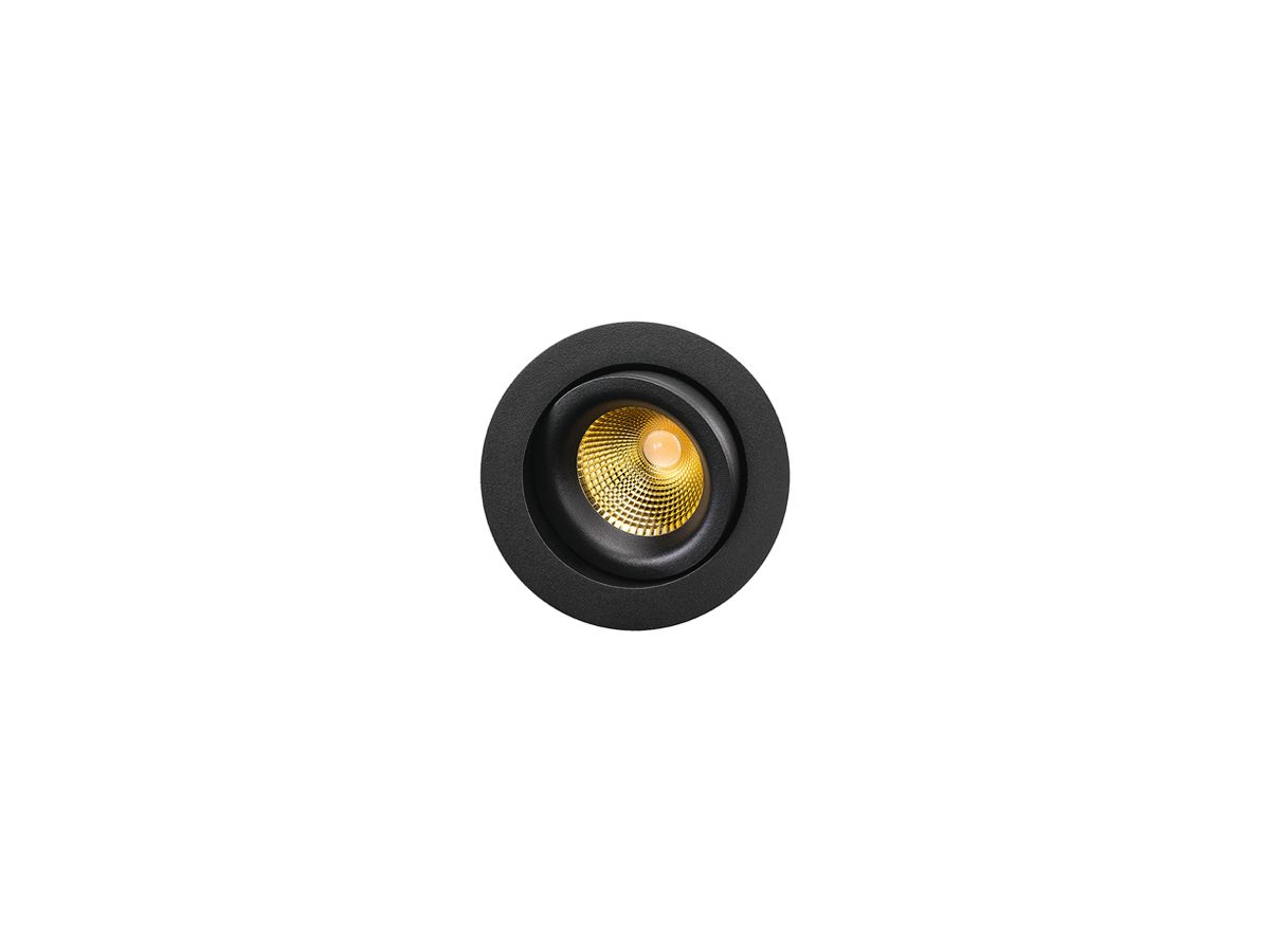 LED-Downlight SG Junistar Lux 8W 540lm 930 IP20/IP44 42° DIM Ø94mm schwarz