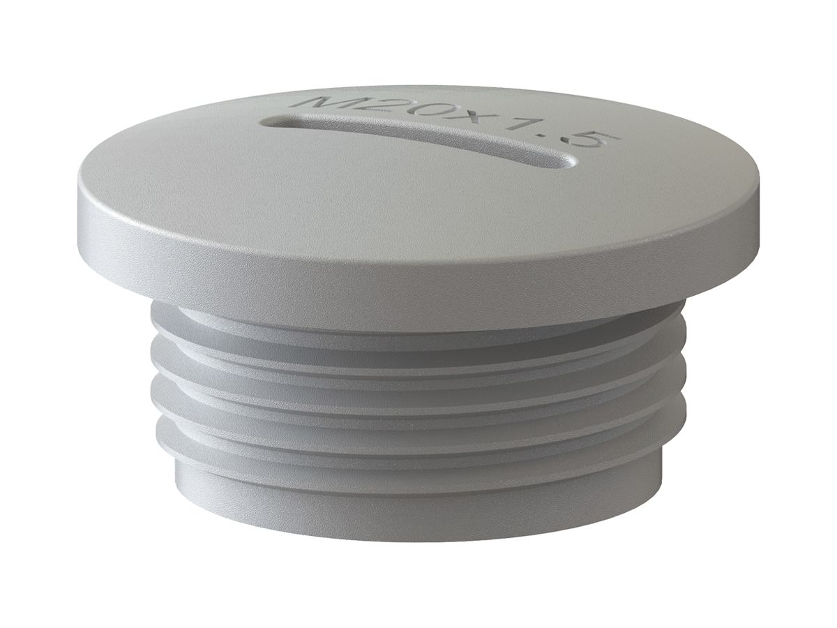 Verschlussschraube MAX HAURI EXO M20×1.5 mit Dichtung grau