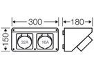 Connection Box Hensel Mi, CEE 16A, + CEE 32A, 5 P, 400V, 6h