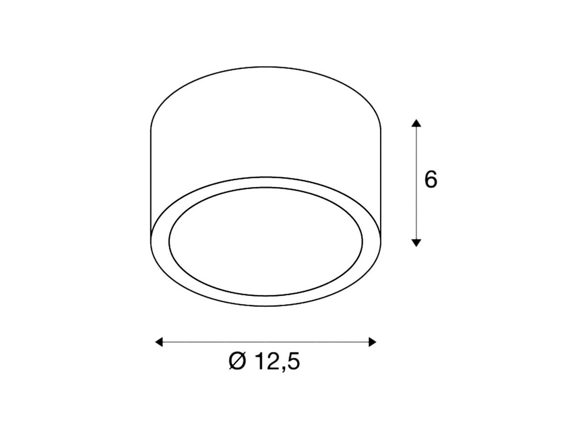 Deckenleuchte ROX CEILING OUT TCR-TSE GX53 11W IP44 alu gebürstet