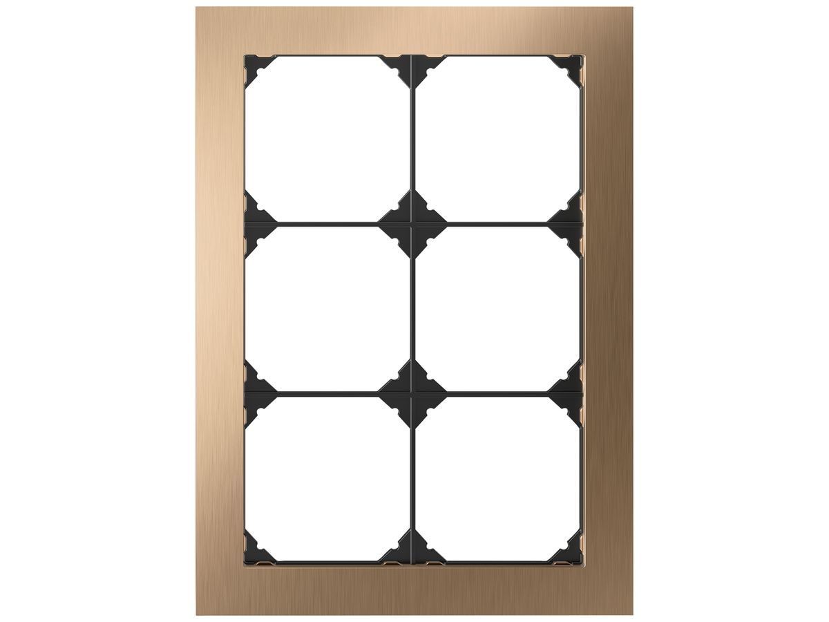 UP-Kopfzeile EDIZIO.liv prestige SNAPFIX® 3×2 214×154mm messing champagne