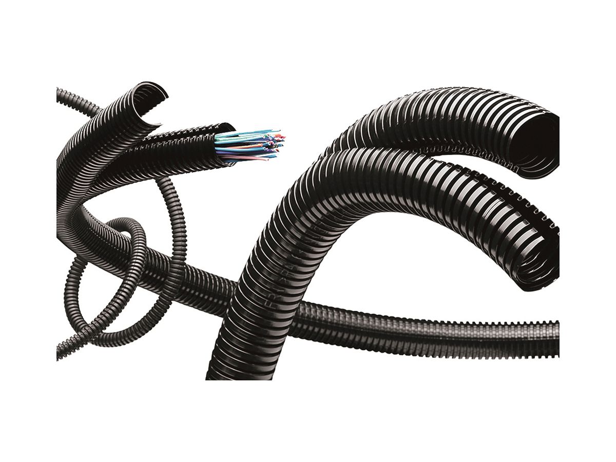Kunststoffschlauch Duplex ETS 10mm schwarz