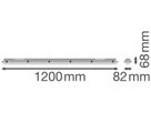 LED-Feuchtraumleuchte LEDVANCE DP SN SEN 26W 2370…4450lm 3000K IP66 1200mm grau