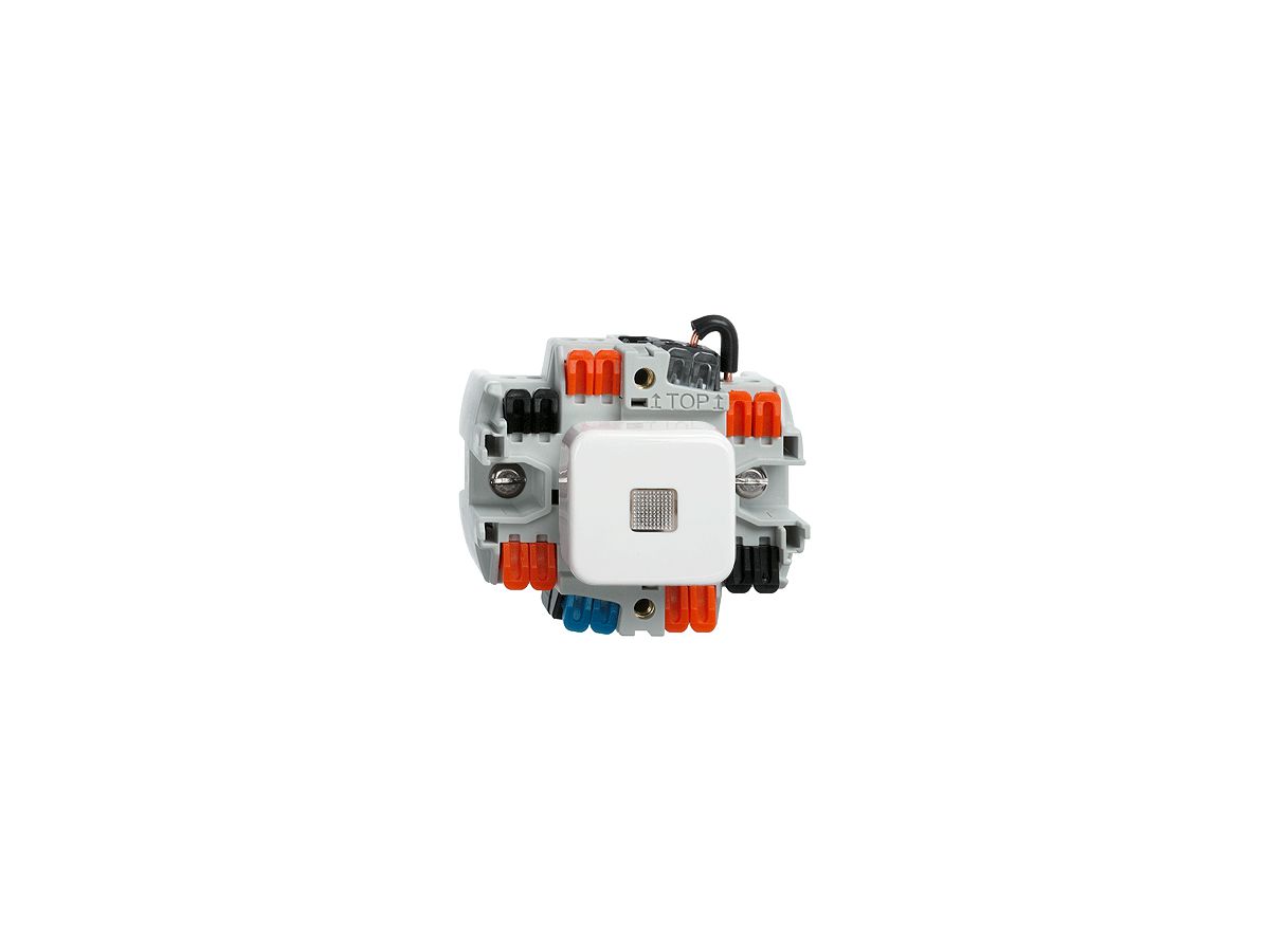 Druckschalter S3/2 FH LED weiss