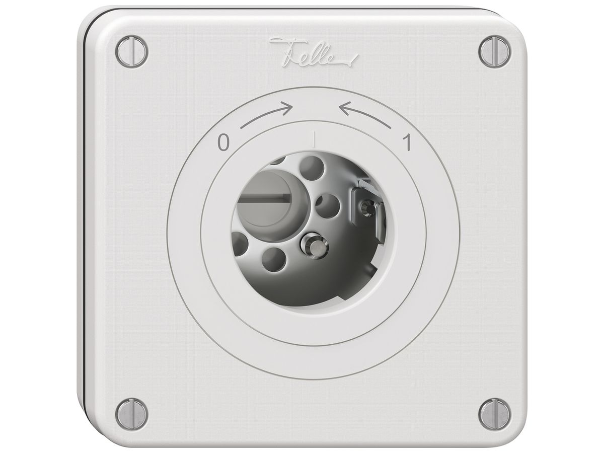 UP-Schlüsselschwenktaster NEVO SNAPFIX® 1P 1NC 1NO 16A 400V 0-> <-1 ws