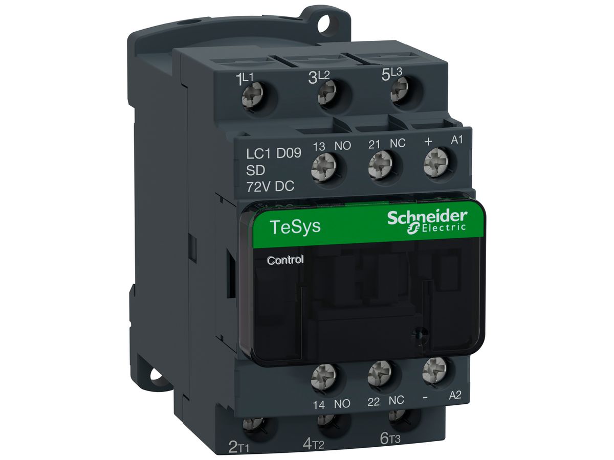 Leistungsschütz TeSys 72VDC 3NO 25A 9A 4kW