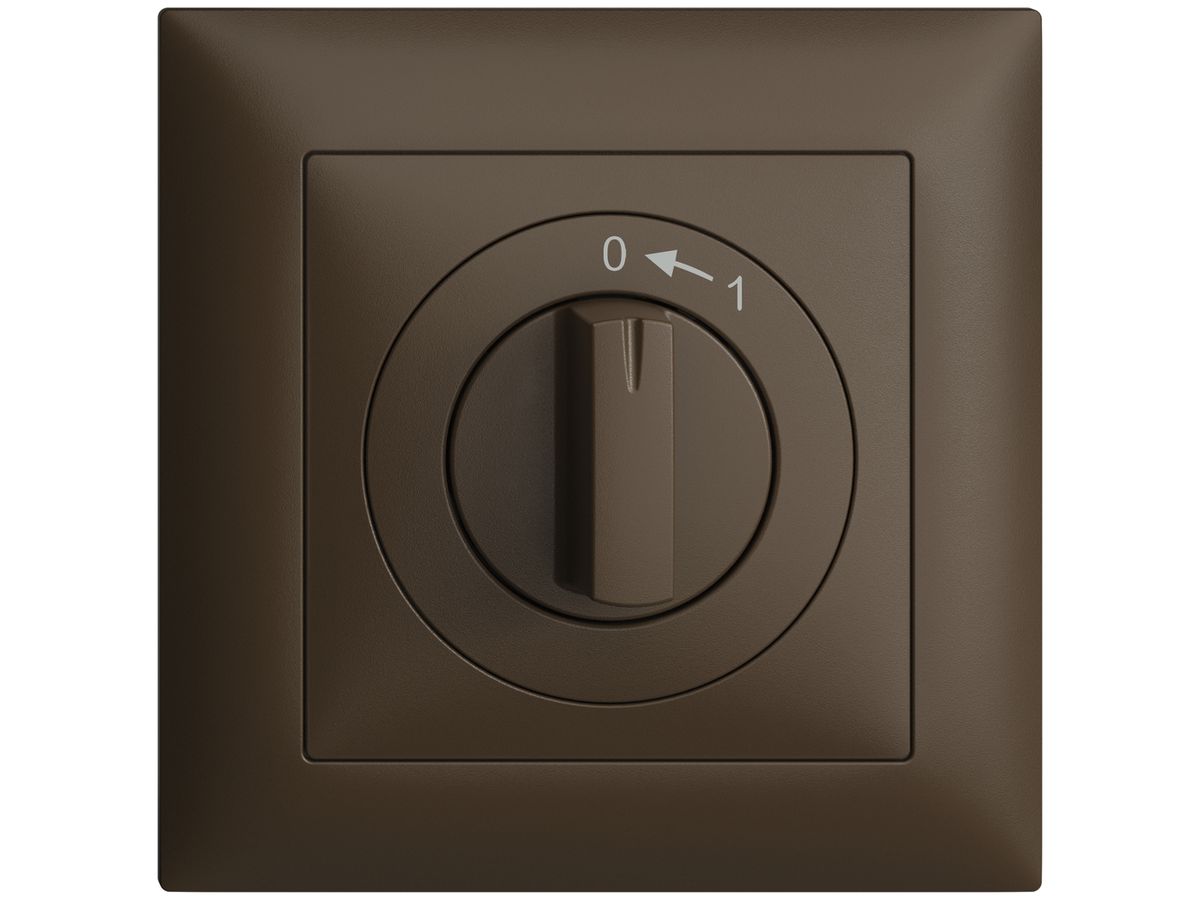 Frontset EDIZIOdue 0<-1 coffee 88×88mm für Drehschalter