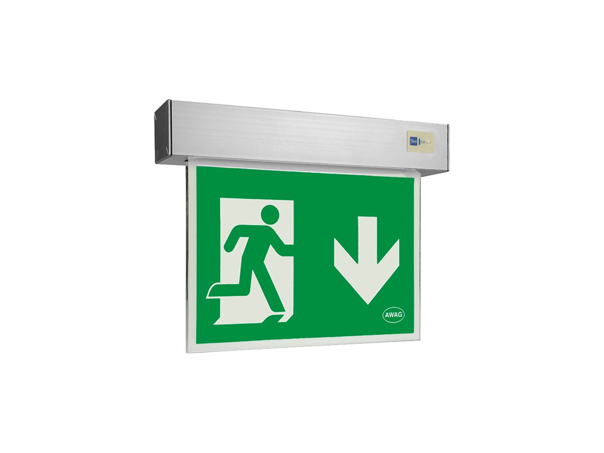 AP-LED-Rettungszeichenleuchte AWAG AWAS-U-411-AT 4.6W 277x220x54mm 1h