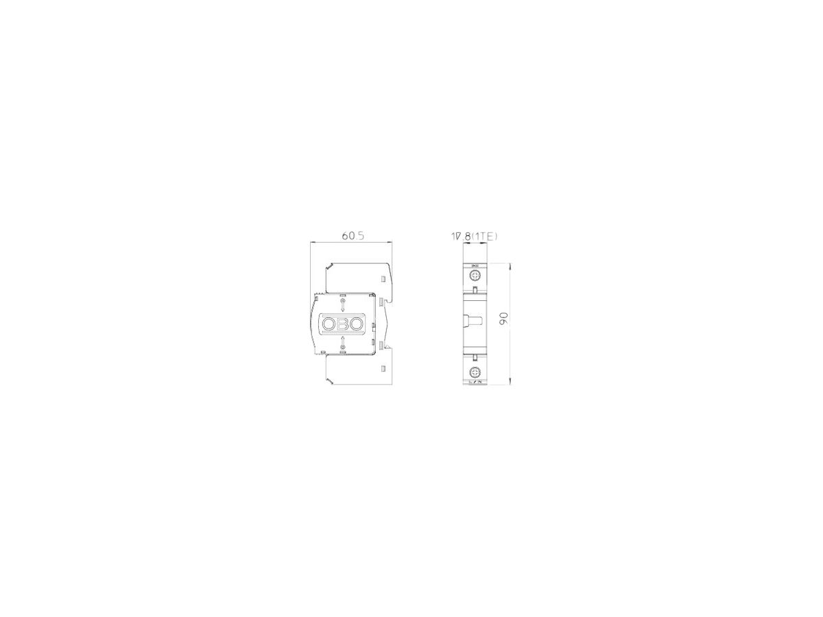 Überspannungsableiter Bettermann 1L V20-C 1-280