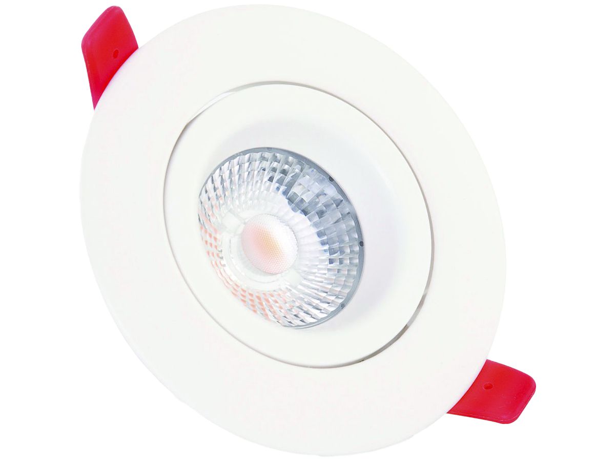 EB-LED-Downlight DOTLUX CIRCLEmini 6.5W, 2700K, weiss