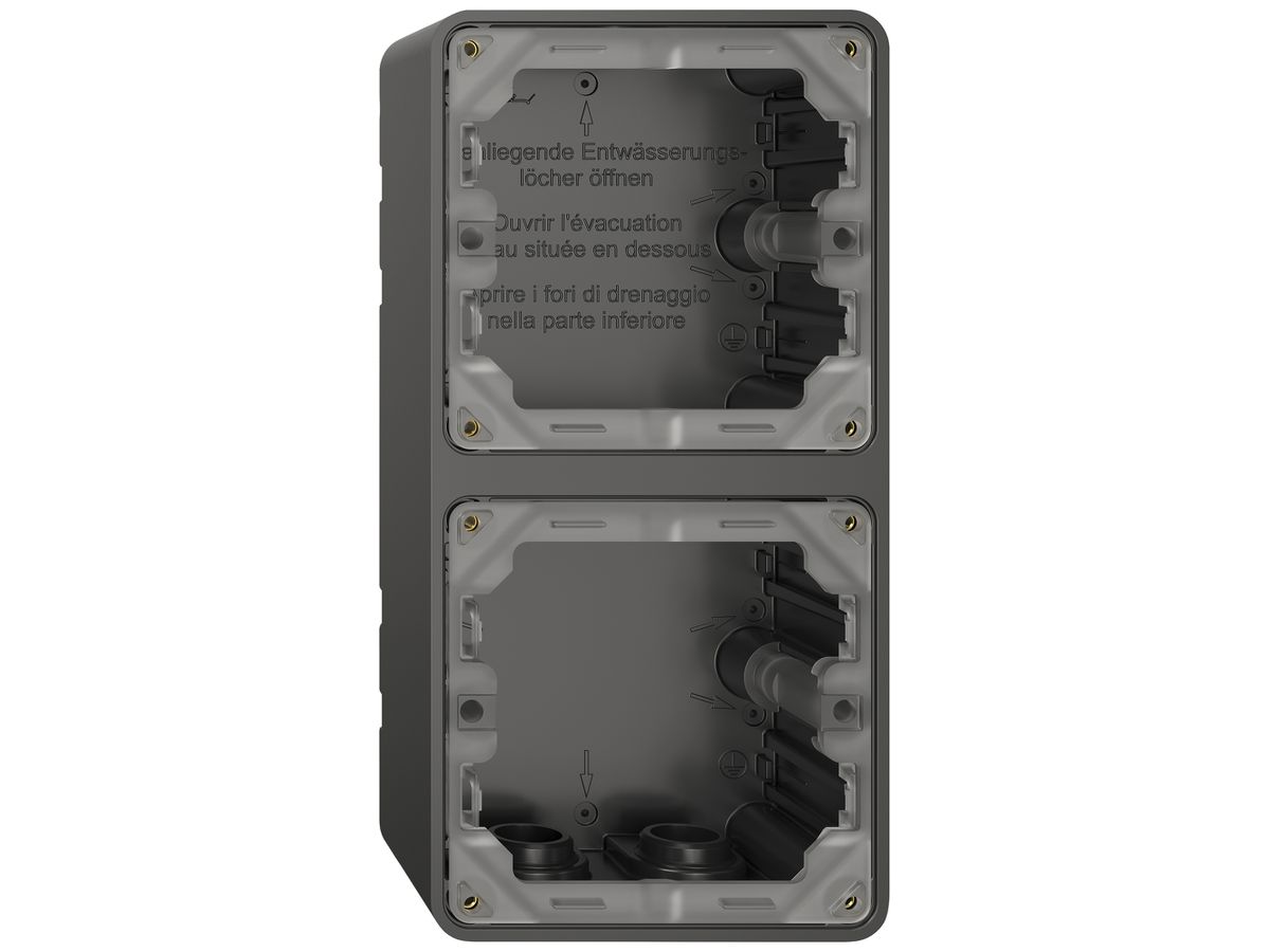 AP-Gehäuse NEVO SNAPFIX® 2× 87×87×35mm sz