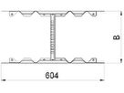 Multifunktionsverbinder Bettermann 60×300mm für Kabelleiter tauchfeuerverzinkt