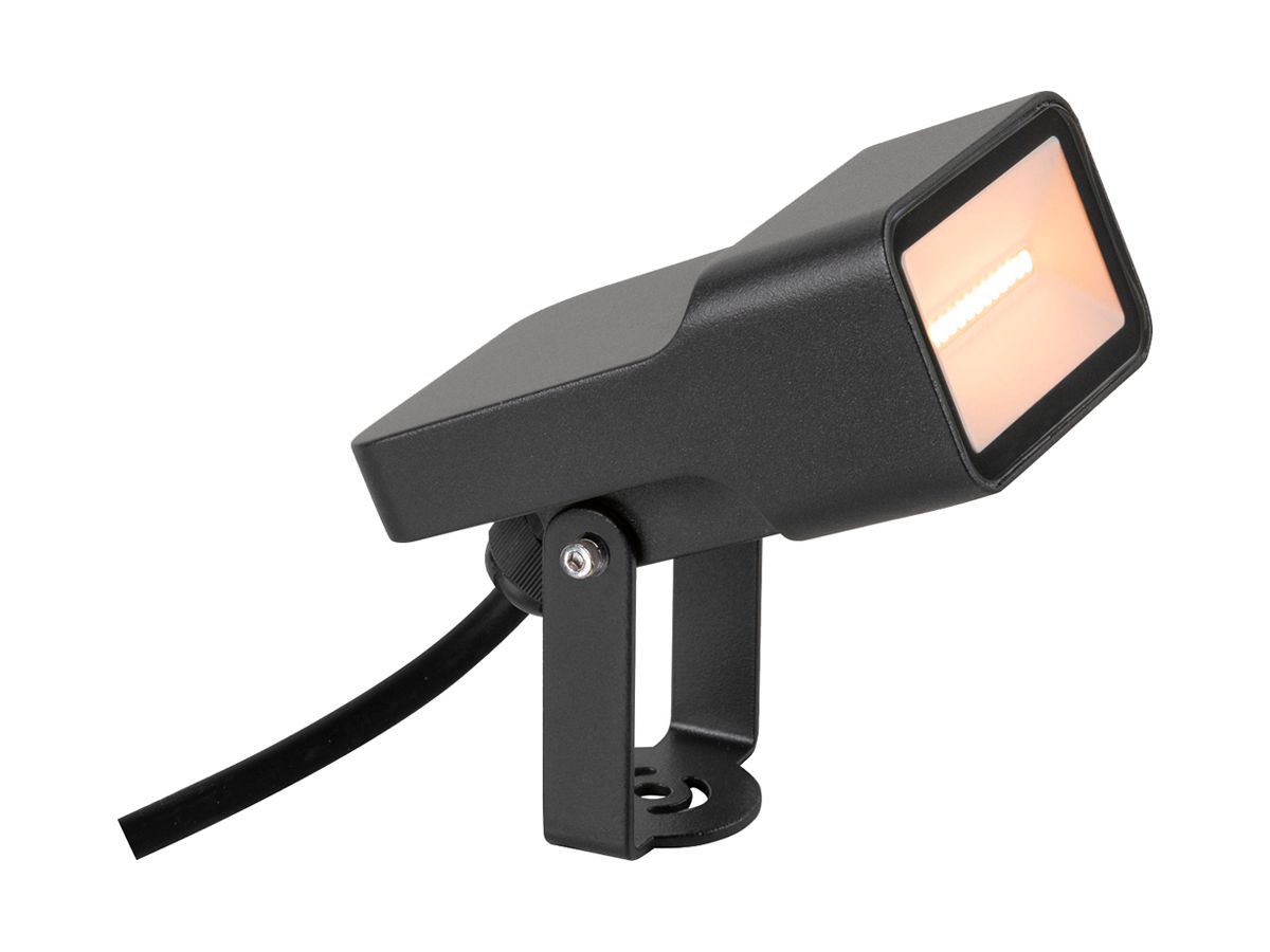 LED-Spiessleuchte SLV SYNA WIDE 5.5W 500lm 822 IP65 76×85×105mm schwarz