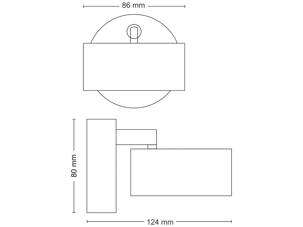 LED-Spot Philips Bracia 5.5W 550lm 2700K 110° Ø86mm weiss 1×Spot