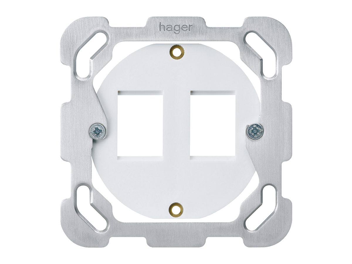 Aufnahmering Hager HMS F für 2 Module