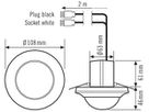 UP-Präsenzmelder ESYLUX PD-C 360i/24, mit WINSTA Code A, weiss