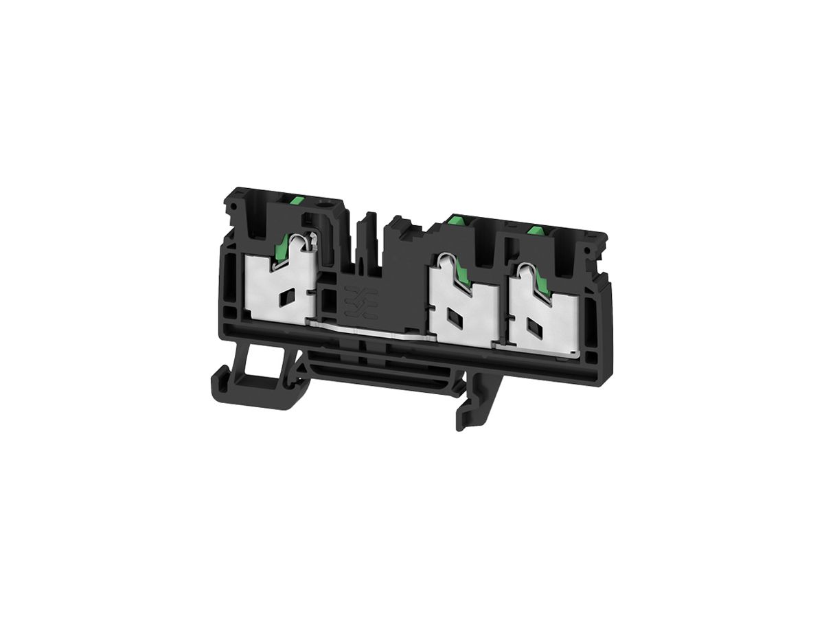 Durchgangs-Reihenklemme WM S3C 4mm² 32A 1000V SNAP IN 3×1 TH35 sz