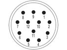 Stift Weidmüller SAI-M23-SE-12 Crimpanschluss M23 12L