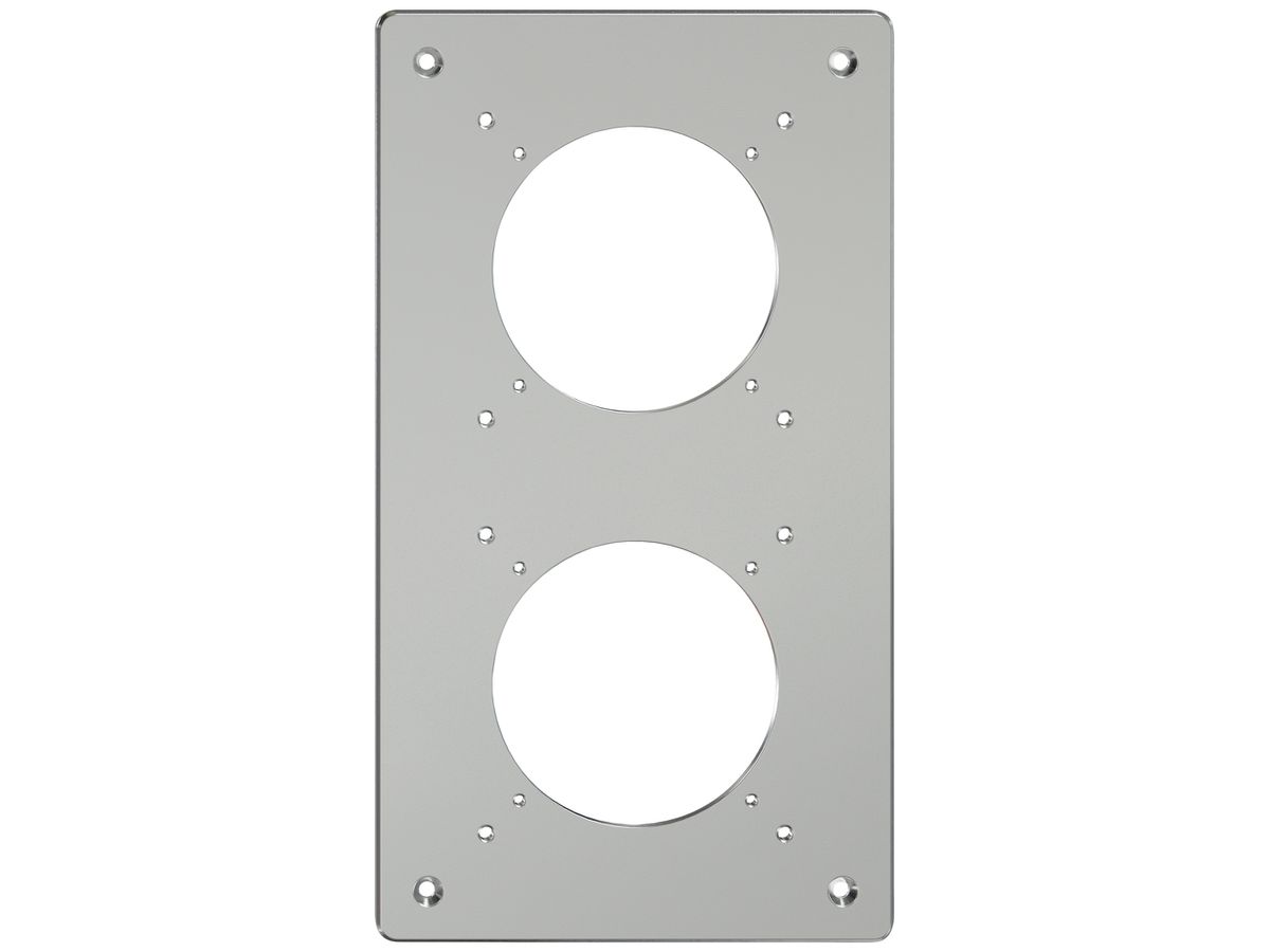 Montageplatte ELEMENT SNAPFIX® 2×1 vertikal 125×225mm Aluminium