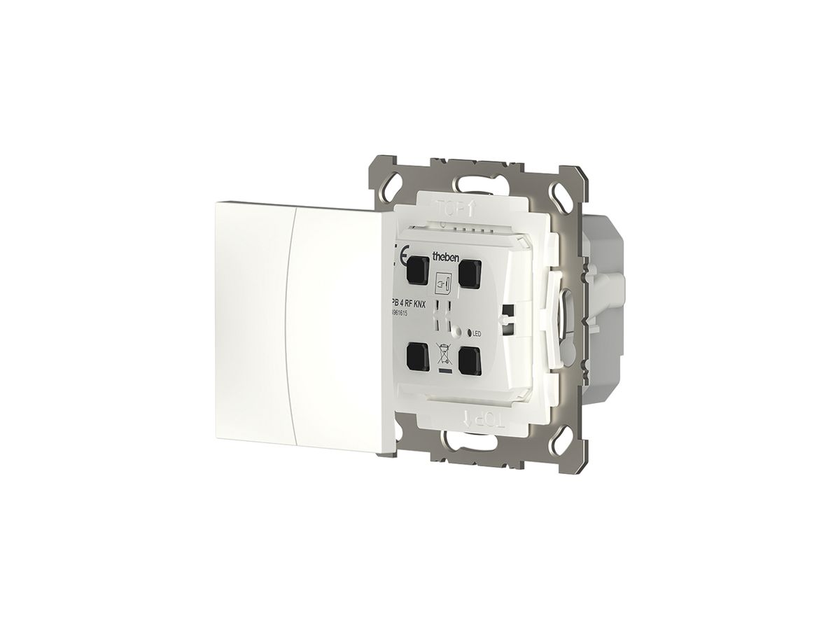 UP-Funktaster Theben PB 4 RF KNX mit Temperatursensor
