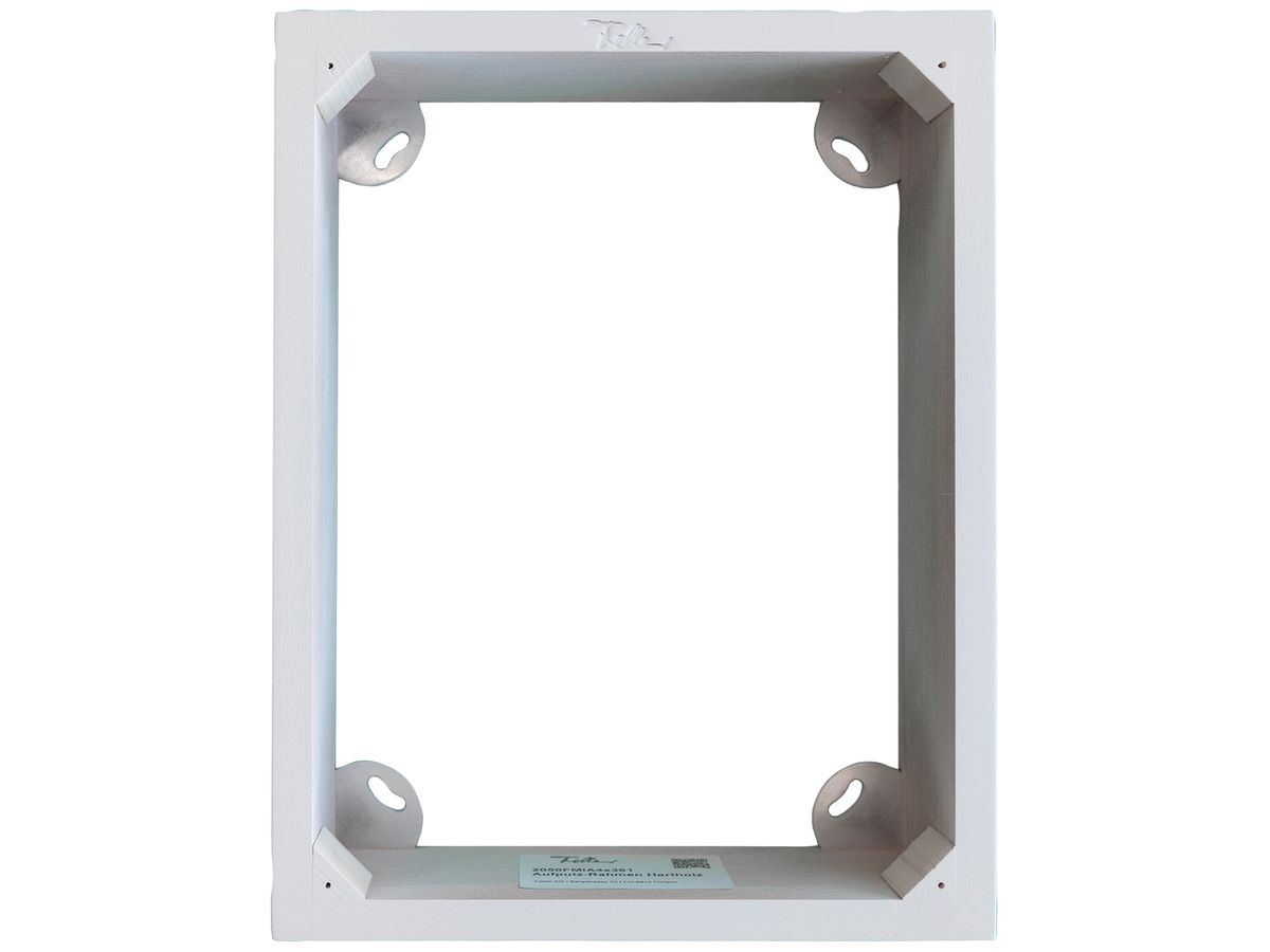 AP-Rahmen Feller EDIZIOdue 4×3 Hartholz lackiert für UP-Kombination SNAPFIX® ws