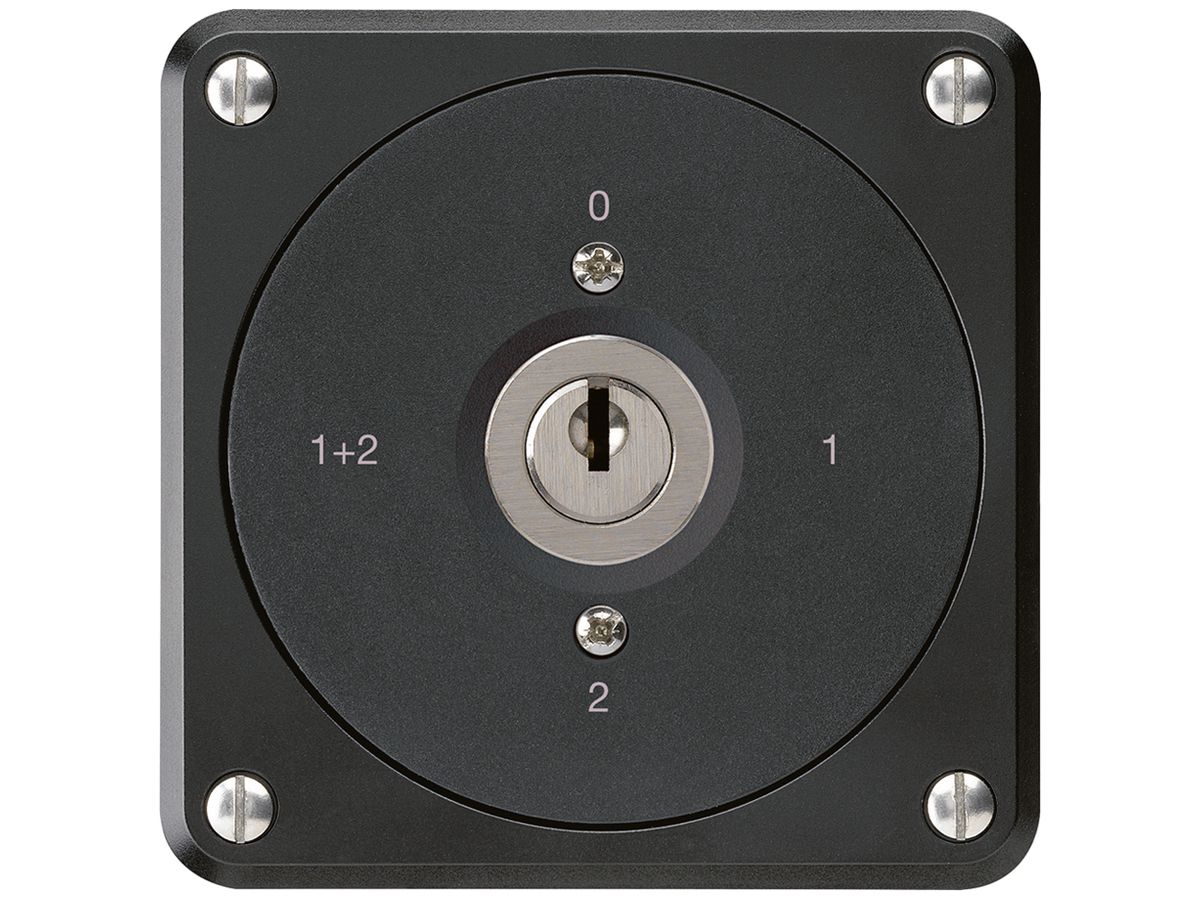 UP-Schlüsselschalter robusto ohne Klappdeckel 1/1P schwarz