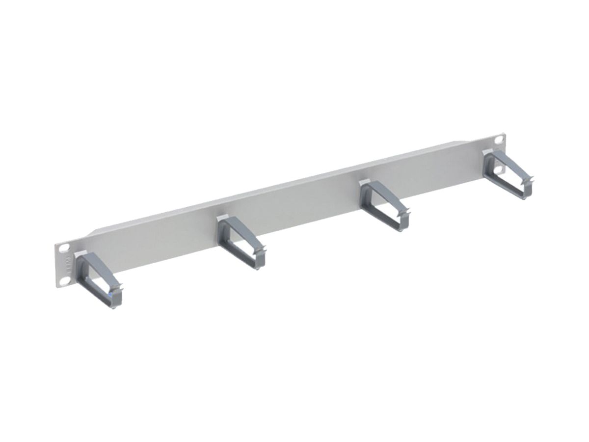 Kabelführungsplatte 1HE 19" grau R&M