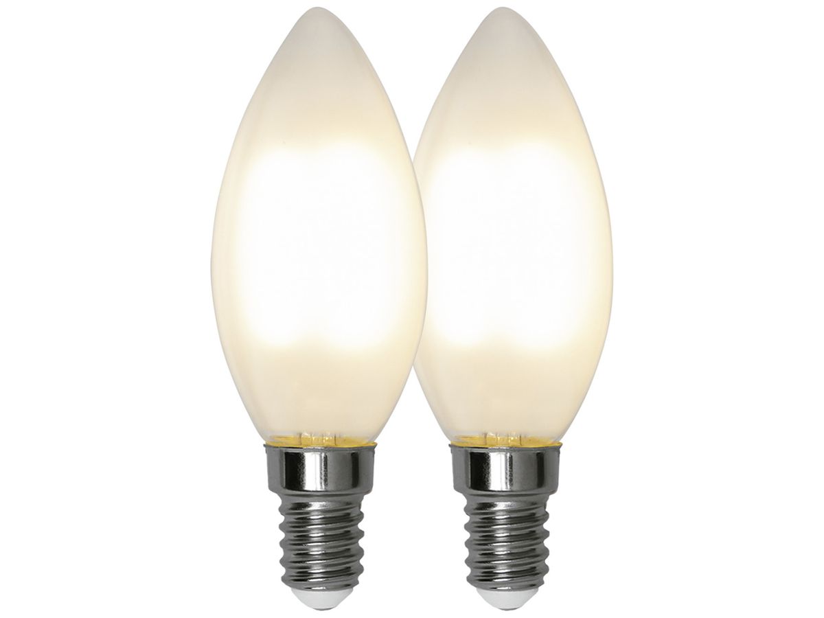LED-Lampe E14 2.5W 250lm 2700K opal Ø35×97mm Duo Pack