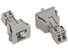 Stecker WAGO 2L 0.25…1.5mm² grau Codierung B 16A 250V Snap-In