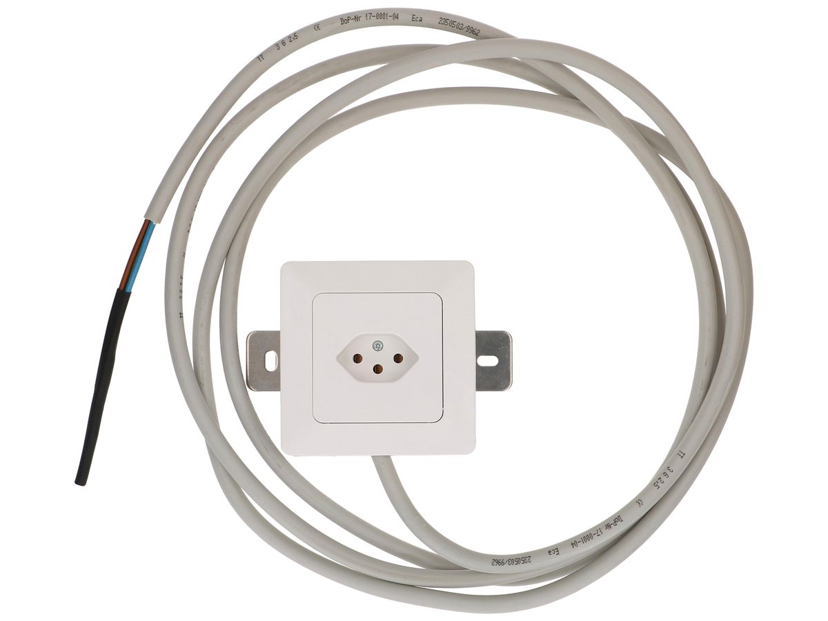AP-Steckdose priamos 1×Typ 23 16A 230V IP20 weiss