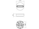 AP-Deckenrosette Sylvania OneTrack Anschlussadapter 3-phasig weiss DALI