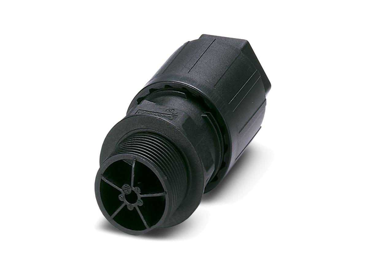 Durchführung QUICKON 4LPE M20 2.5mm² Ø6…11mm mit Mutter + Flachstecker schwarz