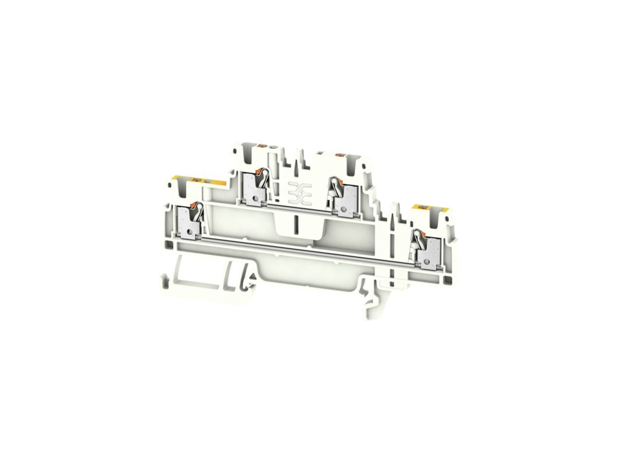 Mehrstock-Reihenklemme Weidmüller A2T PUSH IN 1.5mm² 2 Etagen beige
