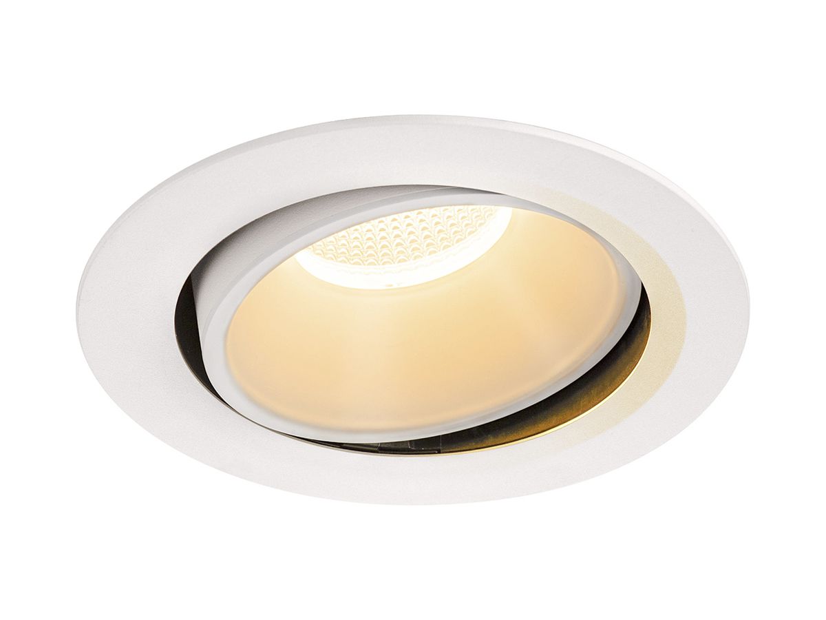 LED-Downlight SLV NUMINOS MOVE XL 37.4W 3500lm 2700K 20° DIM Ø190×118mm ws/ws
