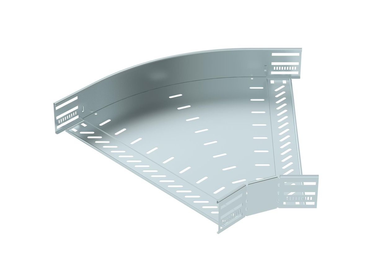 Bogen BET RB 45° 85×500mm Stahl bandverzinkt