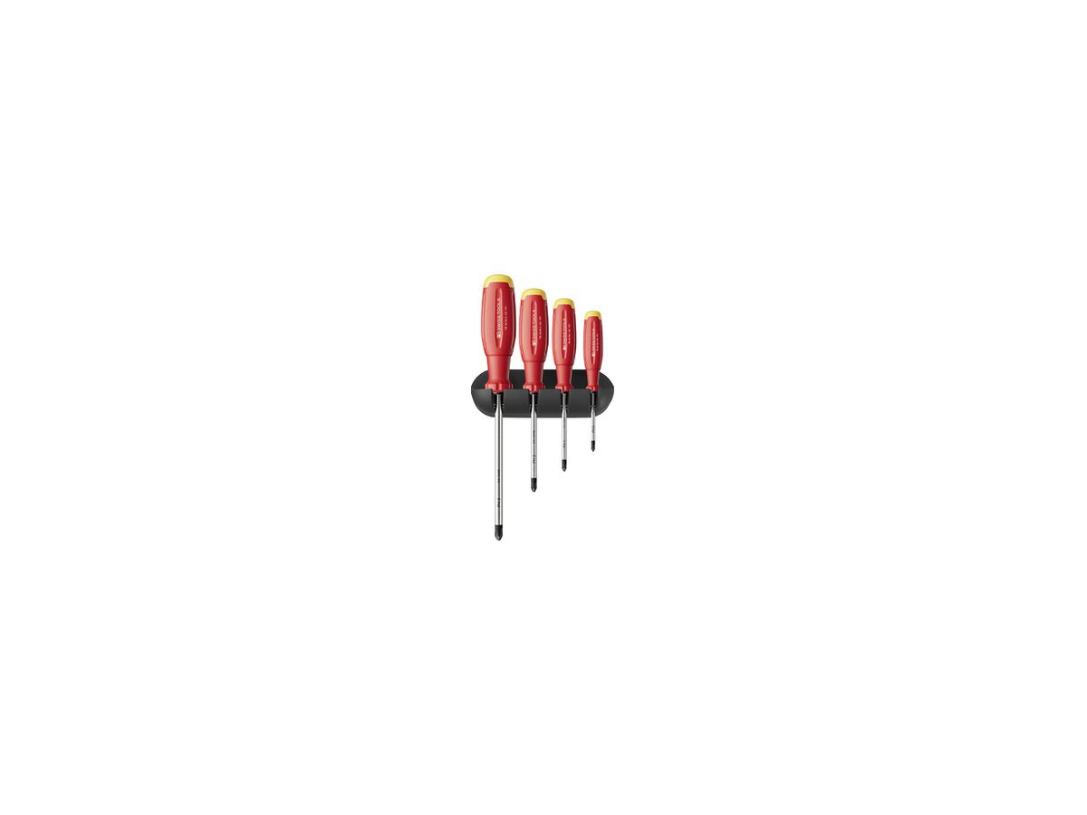 Schraubenzieher-Set PB SwissGrip Evo 4-tlg Wandhalterung