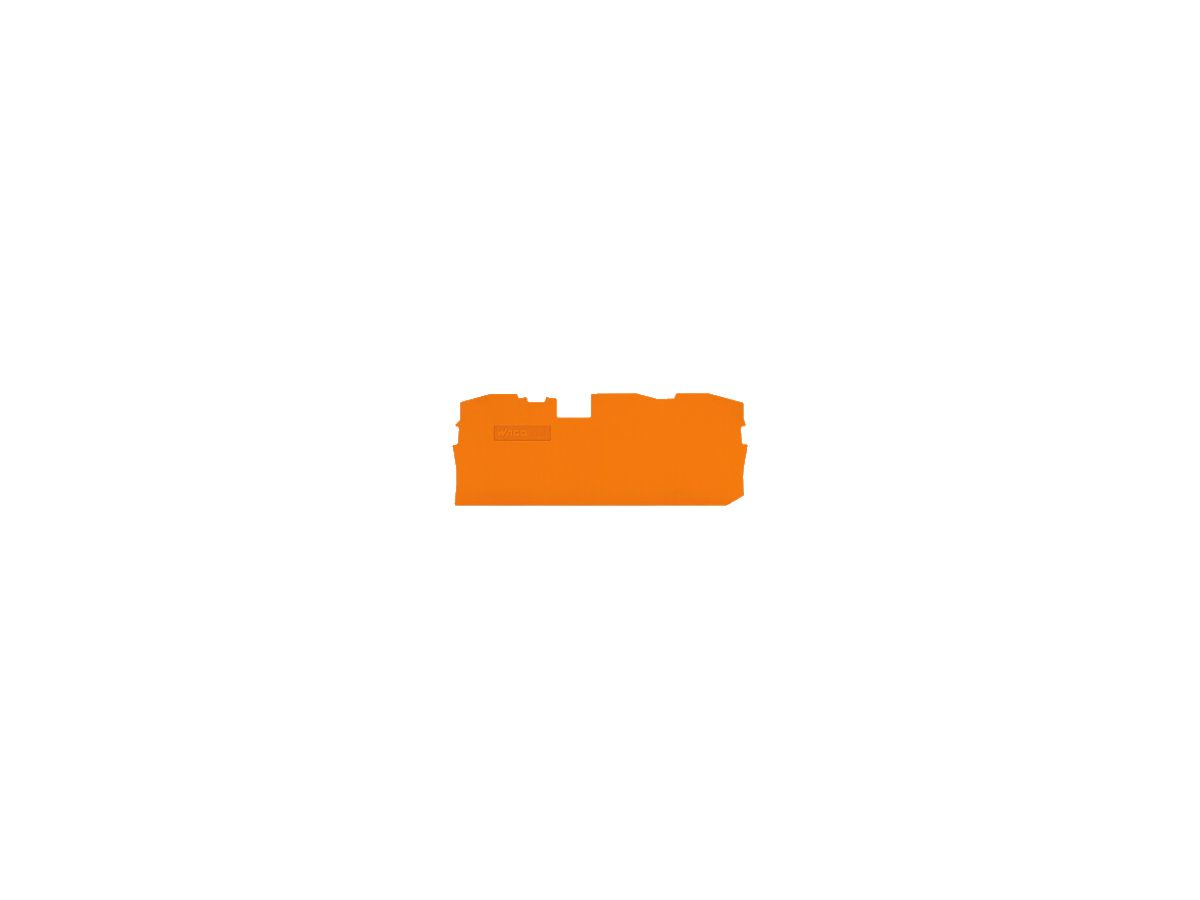 Abschlusswand WAGO TOPJOB-S orange 3P zu Serie 2010