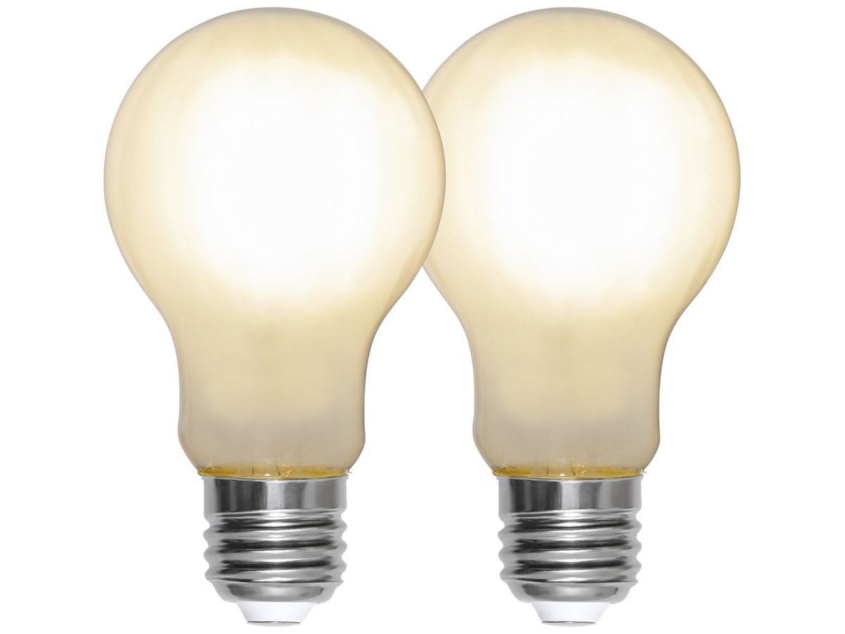 LED-Lampe E27 4.5W 470lm 2700K opal Ø60×108mm Duo Pack