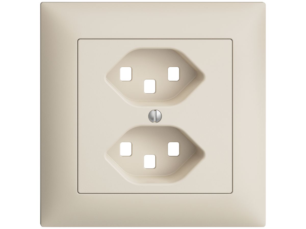 UP-Frontset EDIZIOdue crema 88×88mm 2×T23