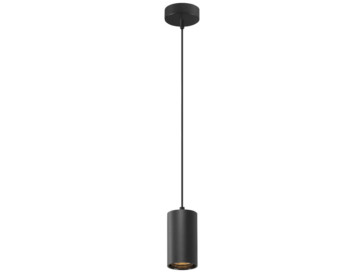 Pendelleuchte SLV ASTO TUBE GU10 1×10W direkt Ø70×125mm schwarz