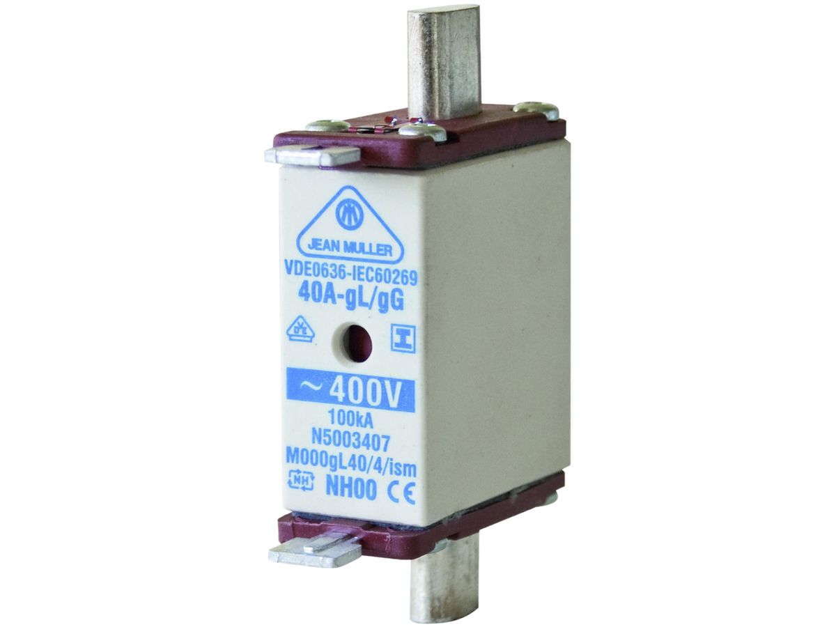 NH-Patrone DIN-000 400V/20A gL/gG Griff isoliert