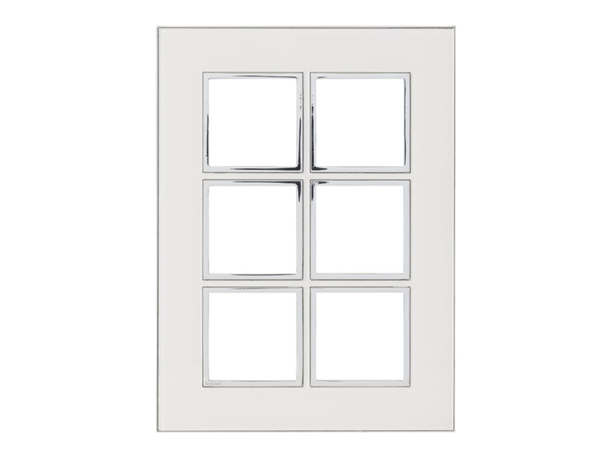 UP-Kopfzeile Legrand Arteor 3×2, vertikal, mirror white