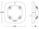 UP-Präsenzmelder Steinel DualTech KNX, eckig weiss
