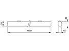 LED-Deckenleuchte Philips TrueLine PIR SEN 41.5W 5000lm 927…965 DALI 1449mm Al